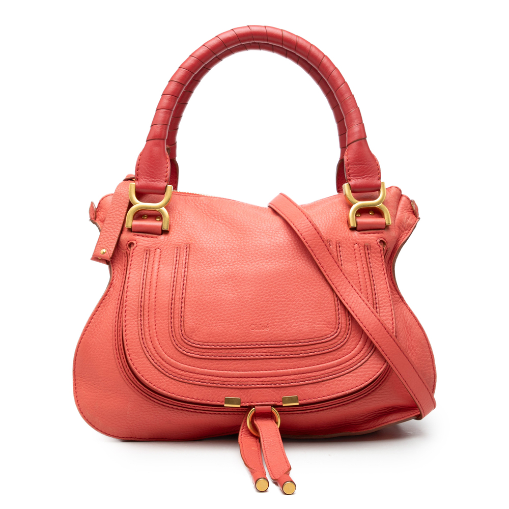 Pre-Loved Chloé Medium Leather Marcie Satchel